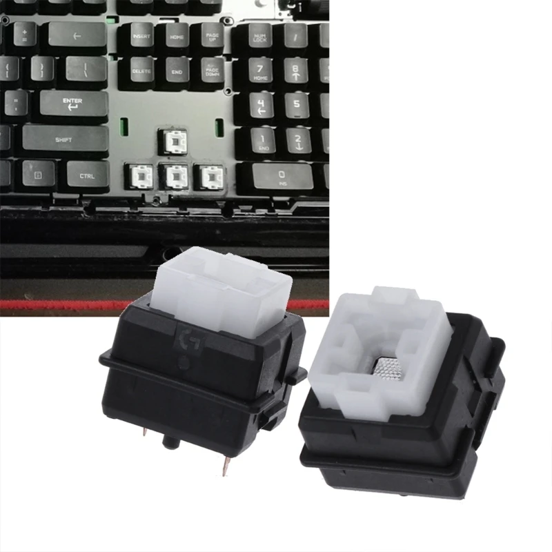 Pack of 2 Romer-G Mechanical Keyboard Switches for G910 G810 G413 K840 Keyboards (Romer-G Tactile Black)