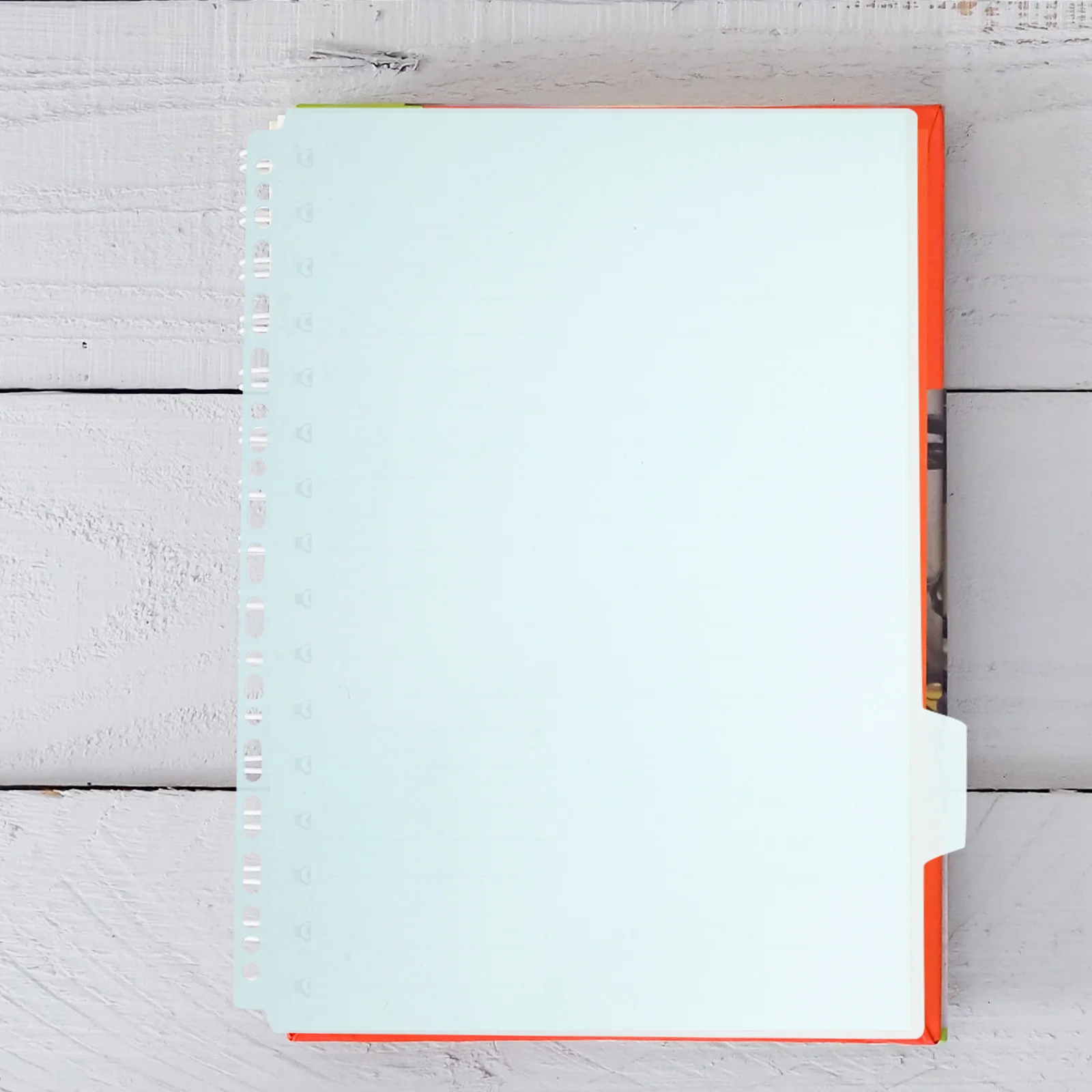 6PCS A4 Binder Tabs Index Dividers ganizer Separators Transparent PP Notebook Ring Binder Supply Stationery Supplies