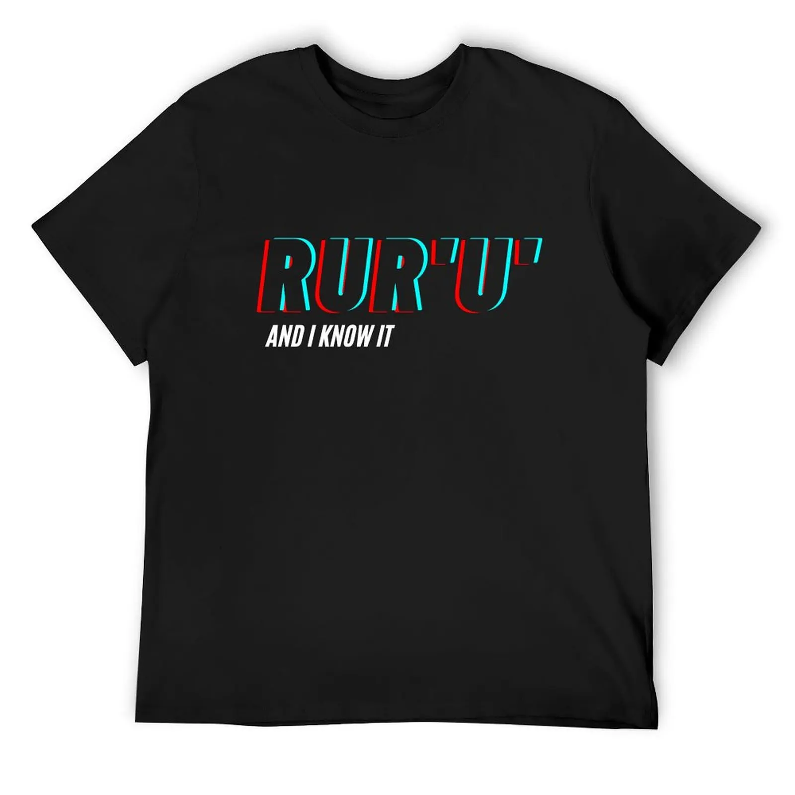 

Speedcubing RUR'U' Knowledge T-Shirt hippie clothes sports fans customs design your own men clothings
