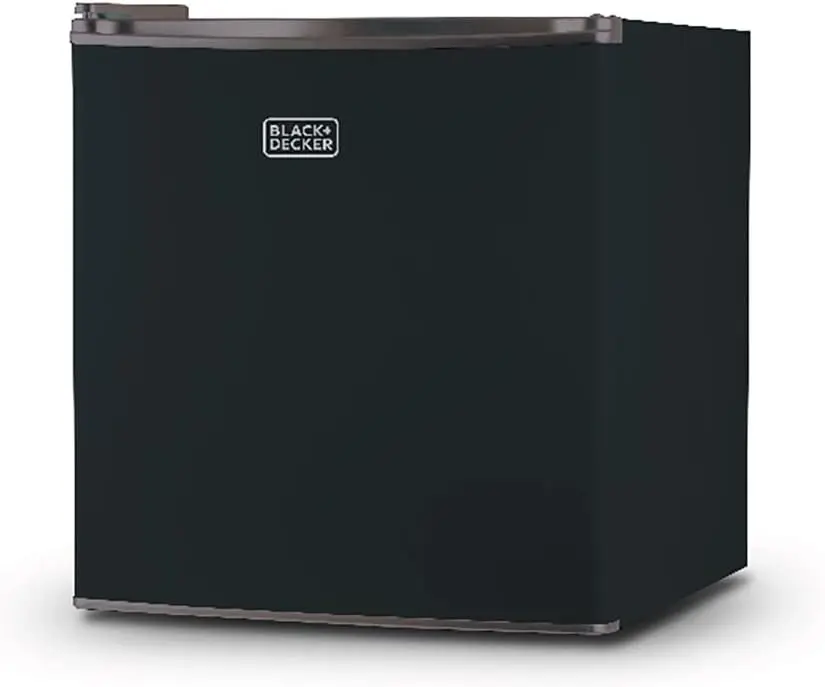 

BLACK+DECKER BCRK17B Compact Refrigerator Energy Star Single Door Mini Fridge with Freezer, 1.7 Cubic Feet, Black