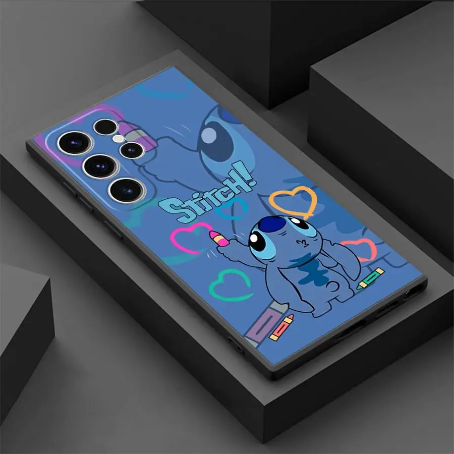 Disney Stitch Funny Phone Case for Samsung Galaxy S22 Plus S21 5G S21 FE S24 S25 Ultra S20 S23 Ultra S22 Ultra Cover