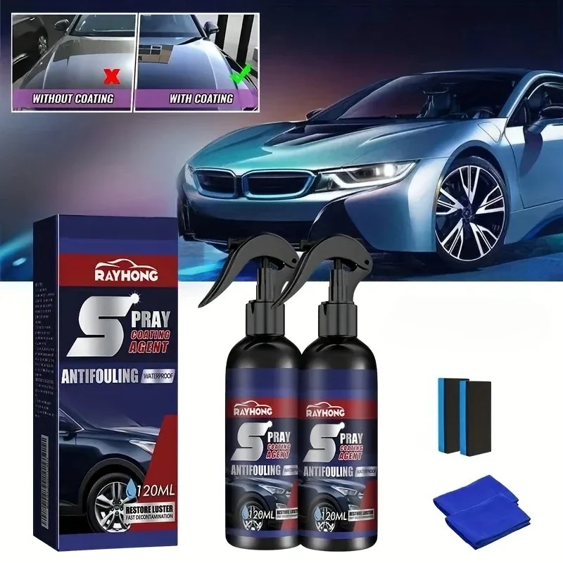 بخاخ طلاء نانو للسيارة، منظف للعناية بالطلاء للامع الواقي