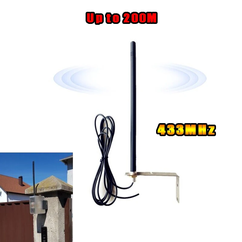 Antenna esterna per distanza remota fino A 200m + porta del Garage Antenna 433MHz A U