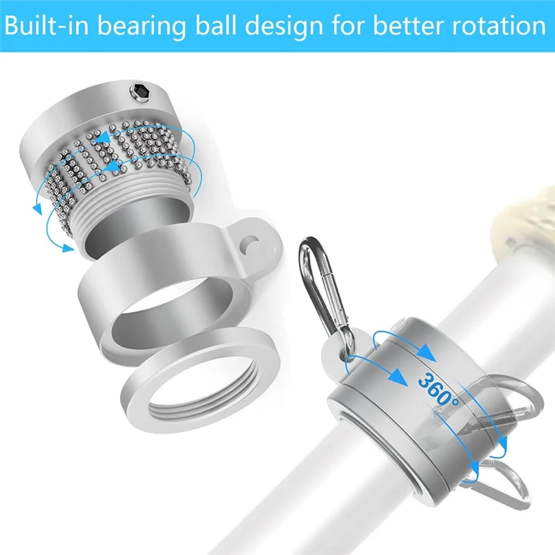 A74E-1 Zoll Fahnenmastring, Fahnenmastring 360 °   Rotations-Anti-Tangle-Montagering, Fahnenmast-Kit-Teile für 7-1/2 Zoll Durchmesser