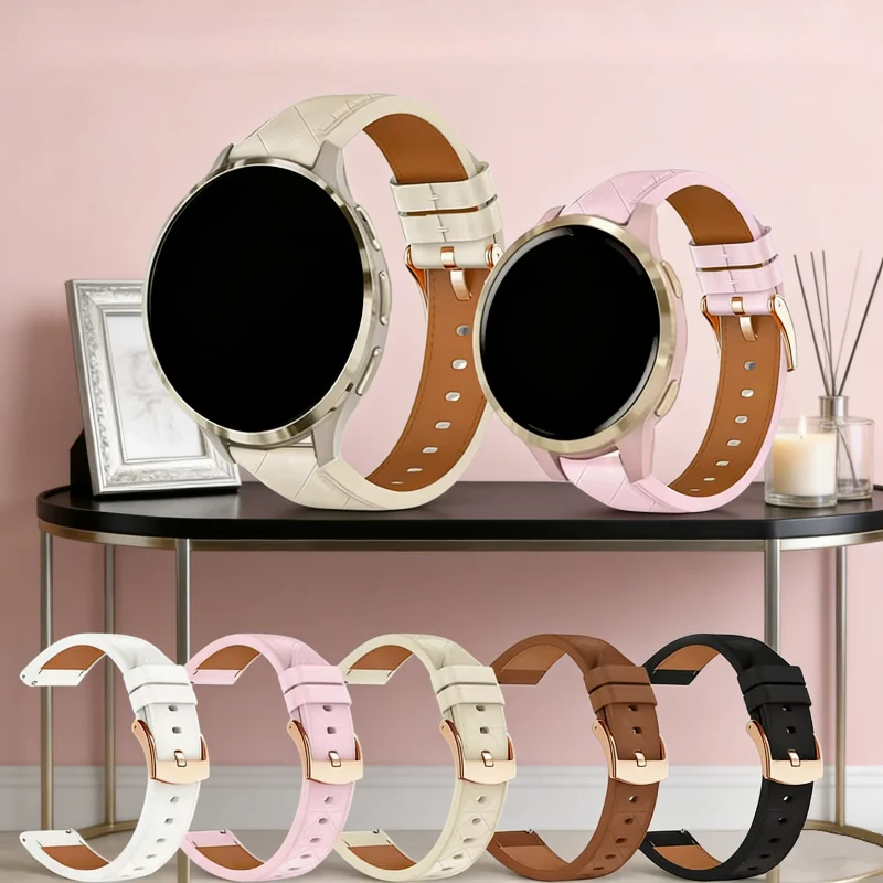 18 mm 20 mm PU-Lederarmband für Huawei Watch GT4/2/3/GT5 Pro 41 42 43 mm Smart Watch Band Honor Magic 2 42 mm Ersatzarmband