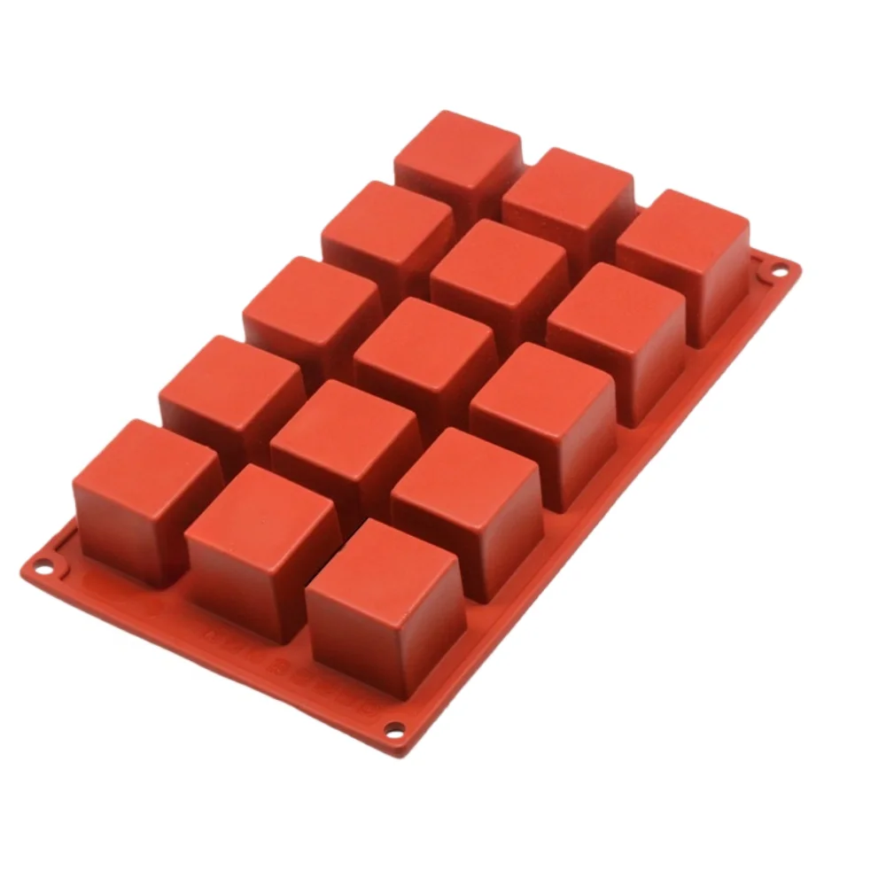 

15 Hole Cube Square Shaped Silicone Cake Mold DIY Mousse Dessert Chocolate Mold Handmade Candy Ice cream Truffle Baking Tools