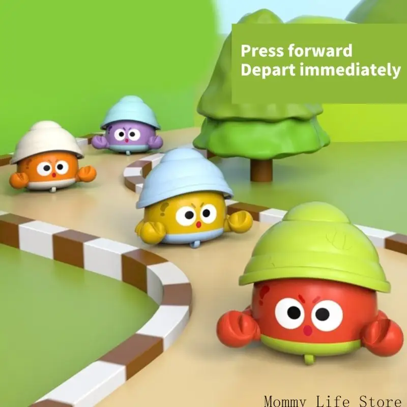 

Kids Push and Go Crabs Sliding Car Toy for Children Fine Motor Skill Development