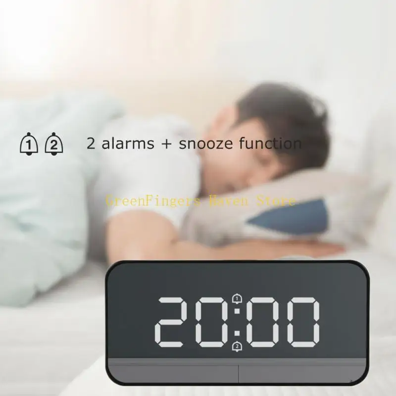 F68D 木製目覚まし時計デジタル目覚まし時計多機能絶妙な生産