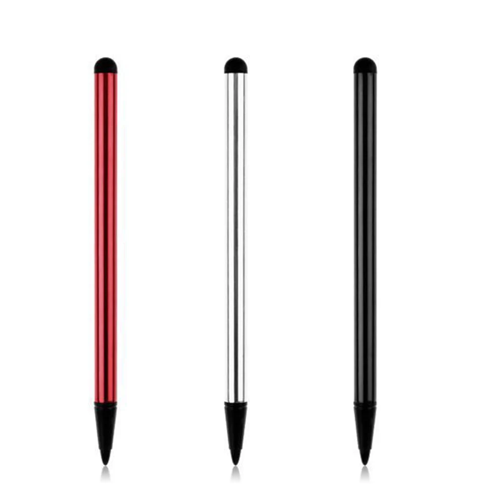 Ronde Kop Deel Naam Stylus Pen Capacitieve Touch Comfortabele En Compacte En Draagbare Dubbele Pointer Pen Pakket Inhoud