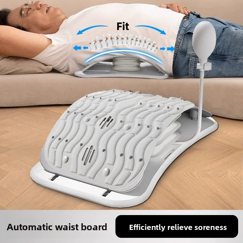 Inflatable Lumbar Support—Adjustable Air-Cushioned Lumbar Pad for Relieving Lumbar Disc Issues and Stretching the Lower Back