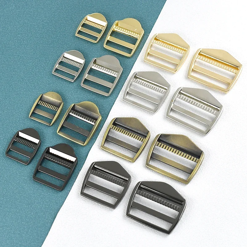 2/5Pcs Deepeel 20/25/31/38mm Metal Buckle Tri-Gilde Adjustable Clasp for Webbing Backpack Strap Belt Slider DIY Bag Accessories