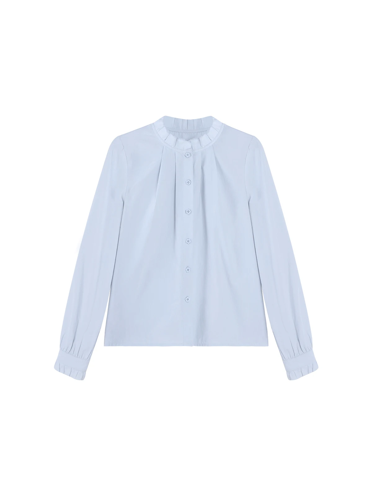 

Женская блузка Ele Booki от Lu Xiang Nan, осенне-зимняя новинка, повседневный крой, облегающий дизайн, круглый вырез, длинный рукав