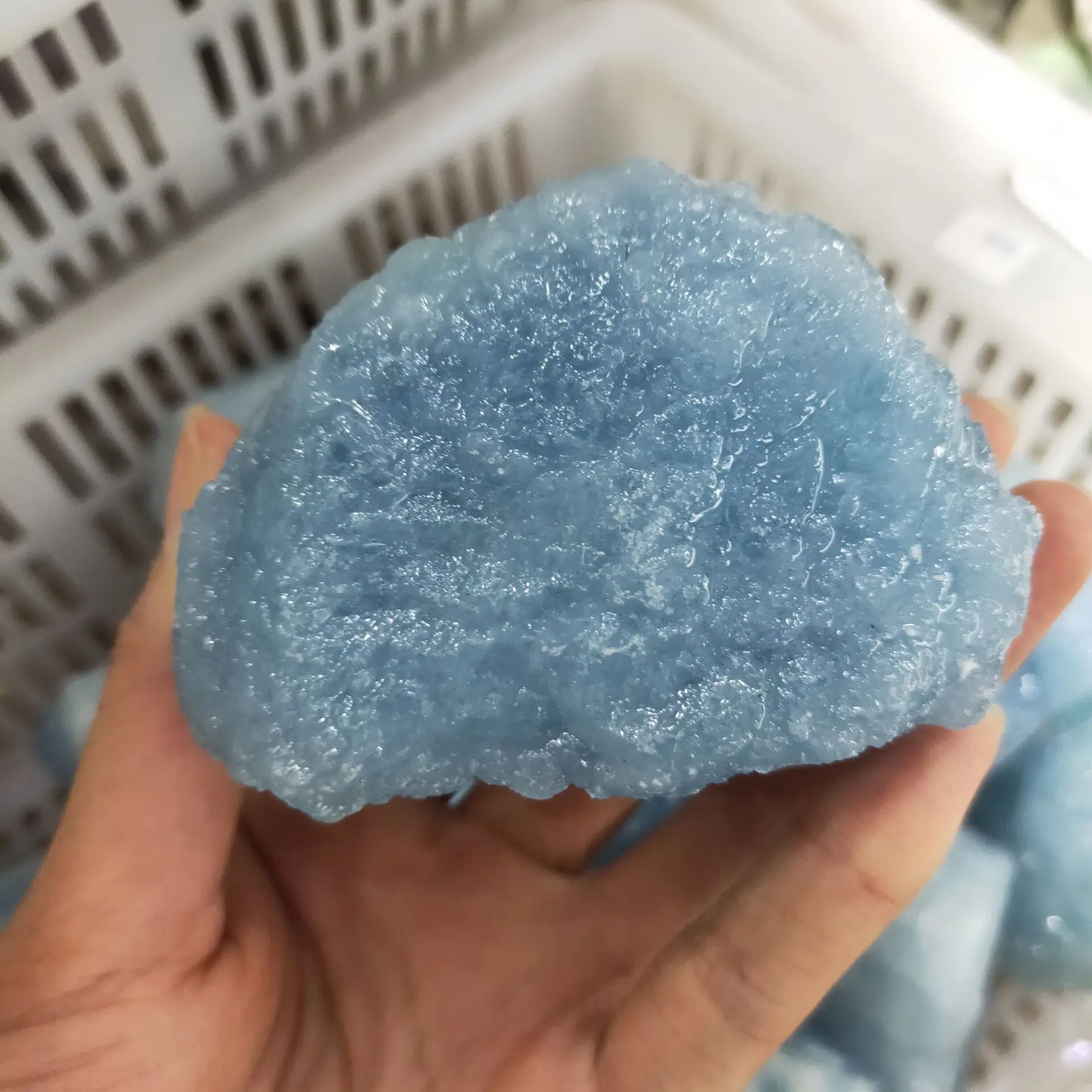 1pc Natural Aquamarine Raw Stone Crystal Quartz Rock Collectible Mineral Specimen Healing Rough Gemstone Home Room Decoration