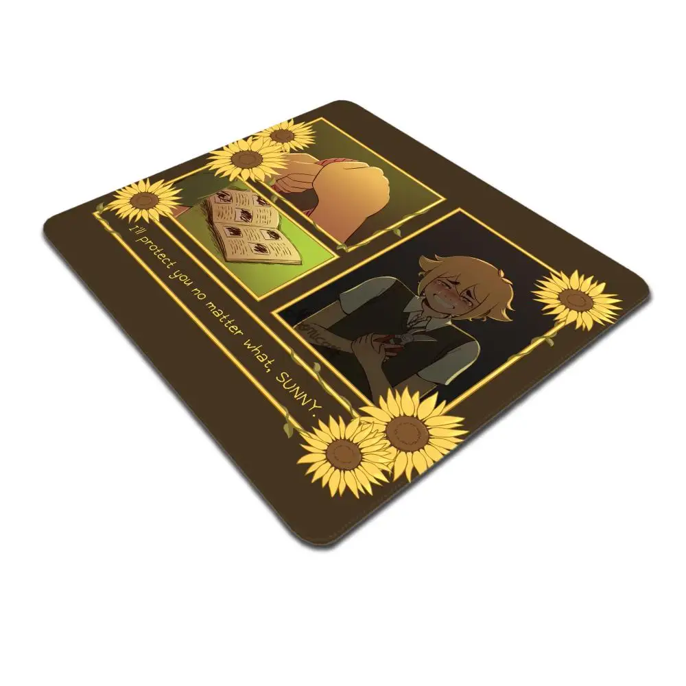OMOCAT Omori patroon muismat rubber kleine verdikte muismat gaming toetsenbord kantoorbenodigdheden kamer decor voor pc muis tapijt
