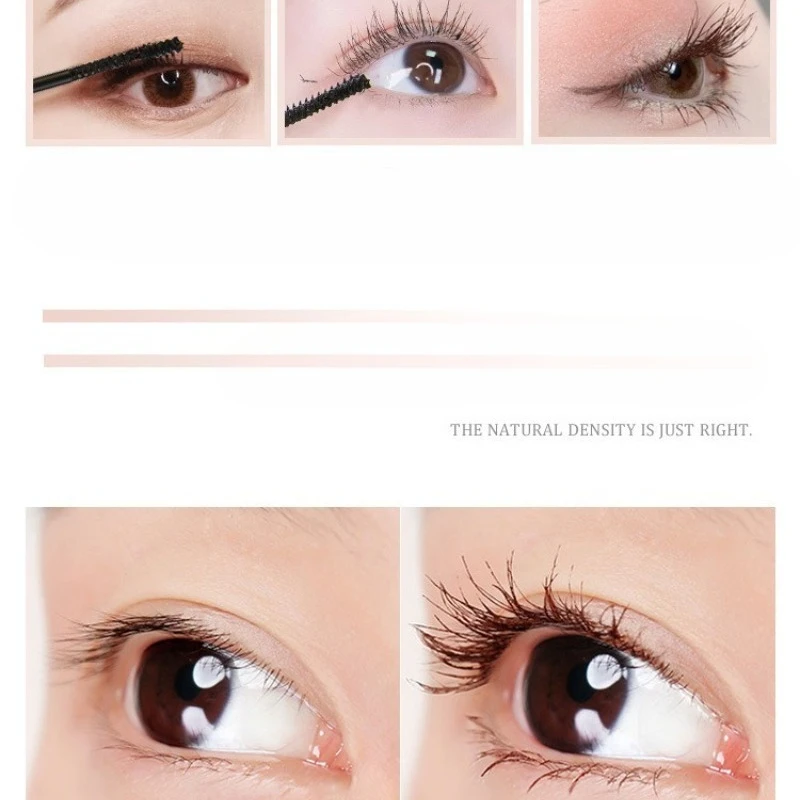 ブラック ホワイト チューブ マスカラ マイクロファイン ブラシ ナチュラル ボリューム カール 汚れ防止 24 時間着用 敏感な目にも防水 日常使用