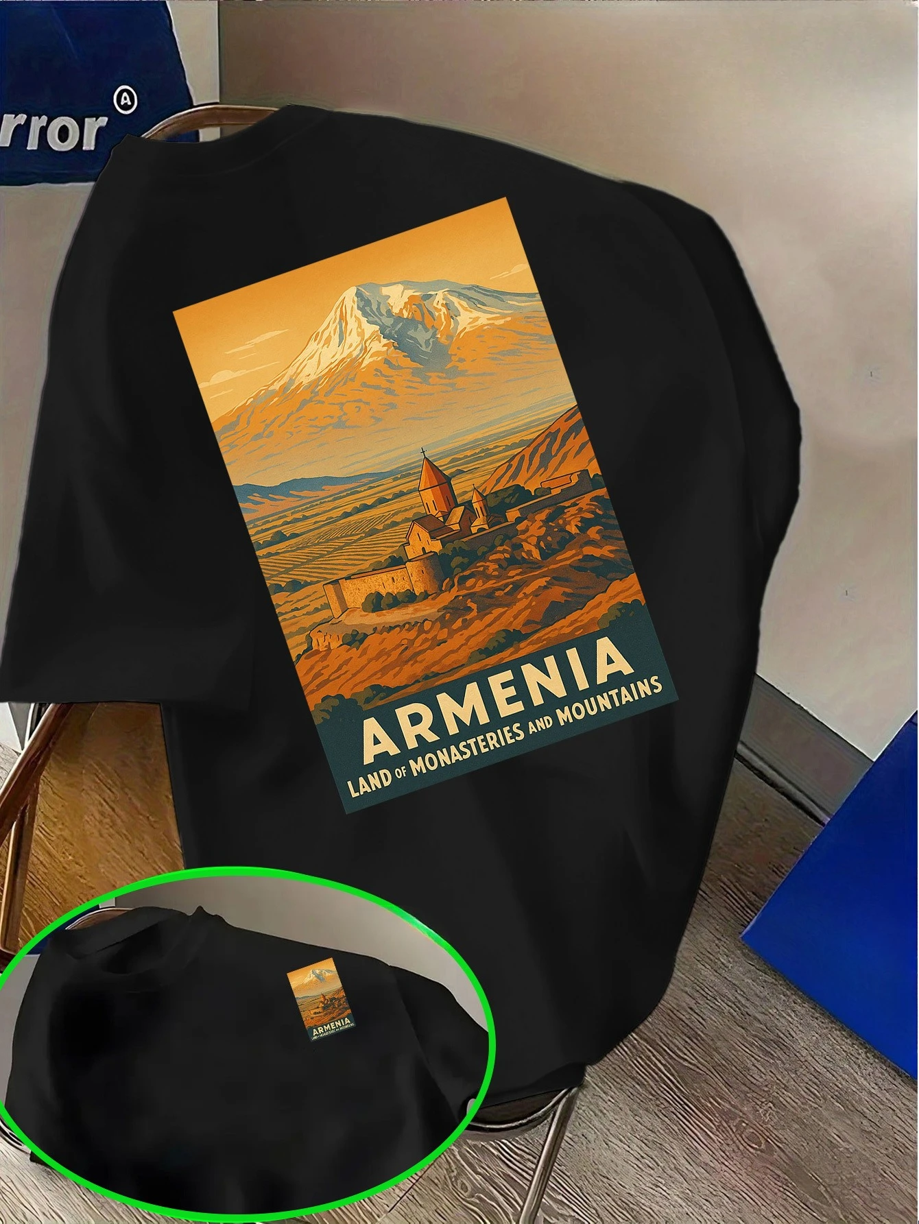 Street Fashion Poster - Armenia Mount Ararat Monastery Travel Poster