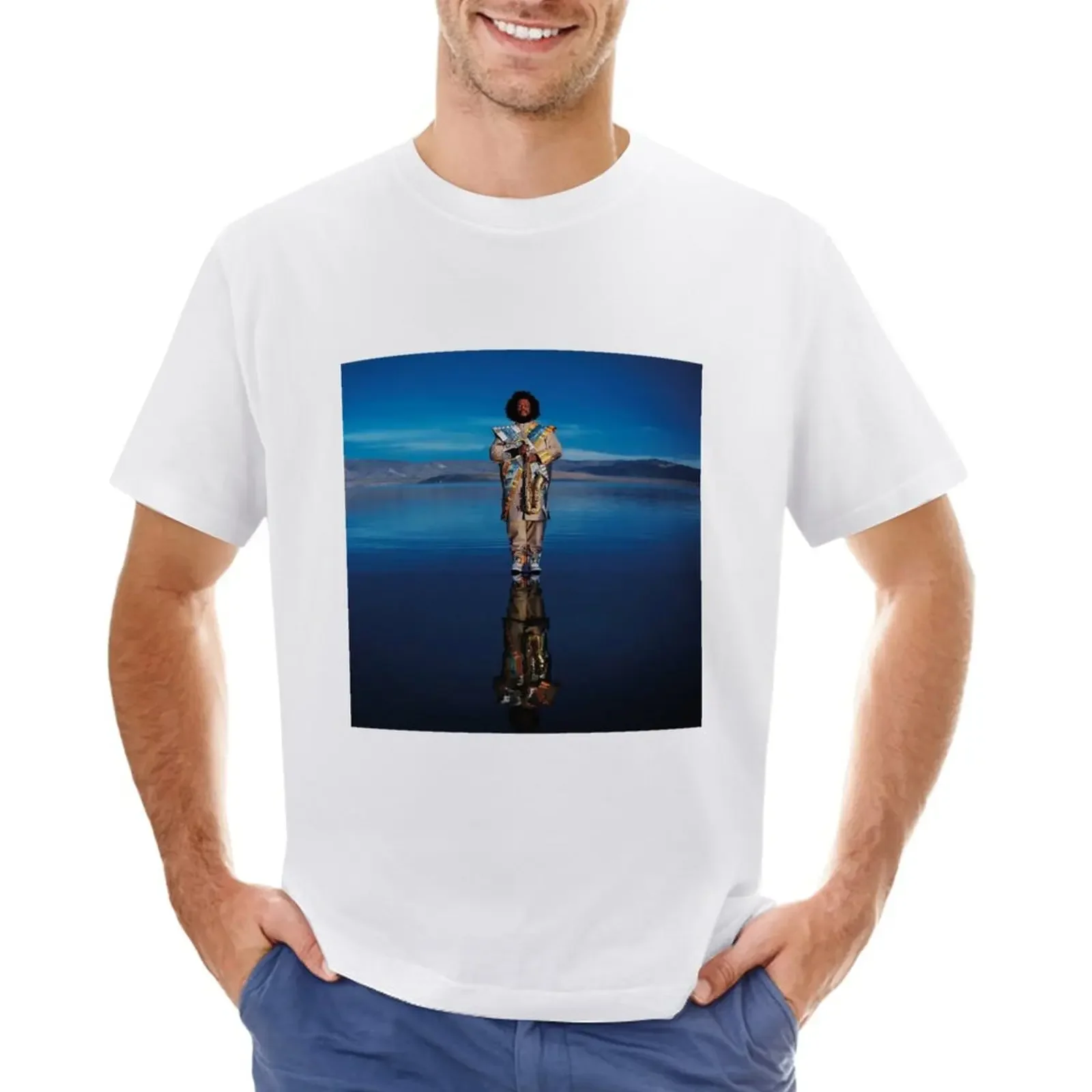 Kamasi kawa Washington saki tour 2021 T-Shirt summer tops aesthetic clothes heavy weight t shirts for men