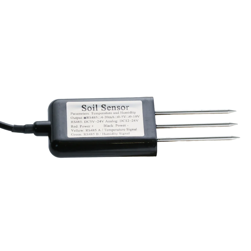 Boden temperatur Feuchtigkeit sensor Sonde analoge Bodenfeuchte detektor Sensoren RS485 Ausgang 0-5V 0-10V 4-20ma IP68 Schutz – Detail 12