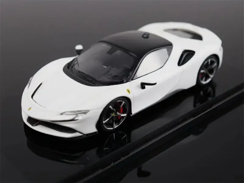 LF Model 1:64 Novitec SF90 Red / Black / Yellow / White limited699 Diecast Model Car