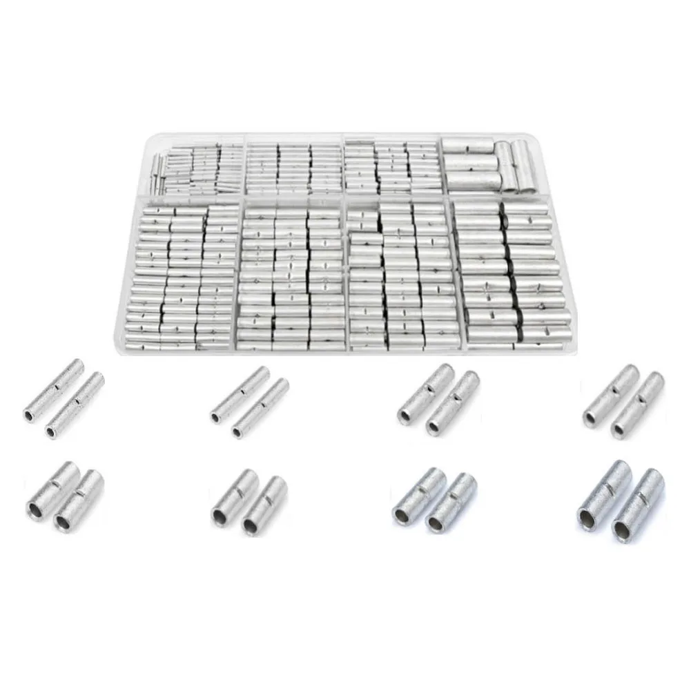 

A reliable solution featuring a total of three hundred eighty non insulated wire connectors perfecting secure connections