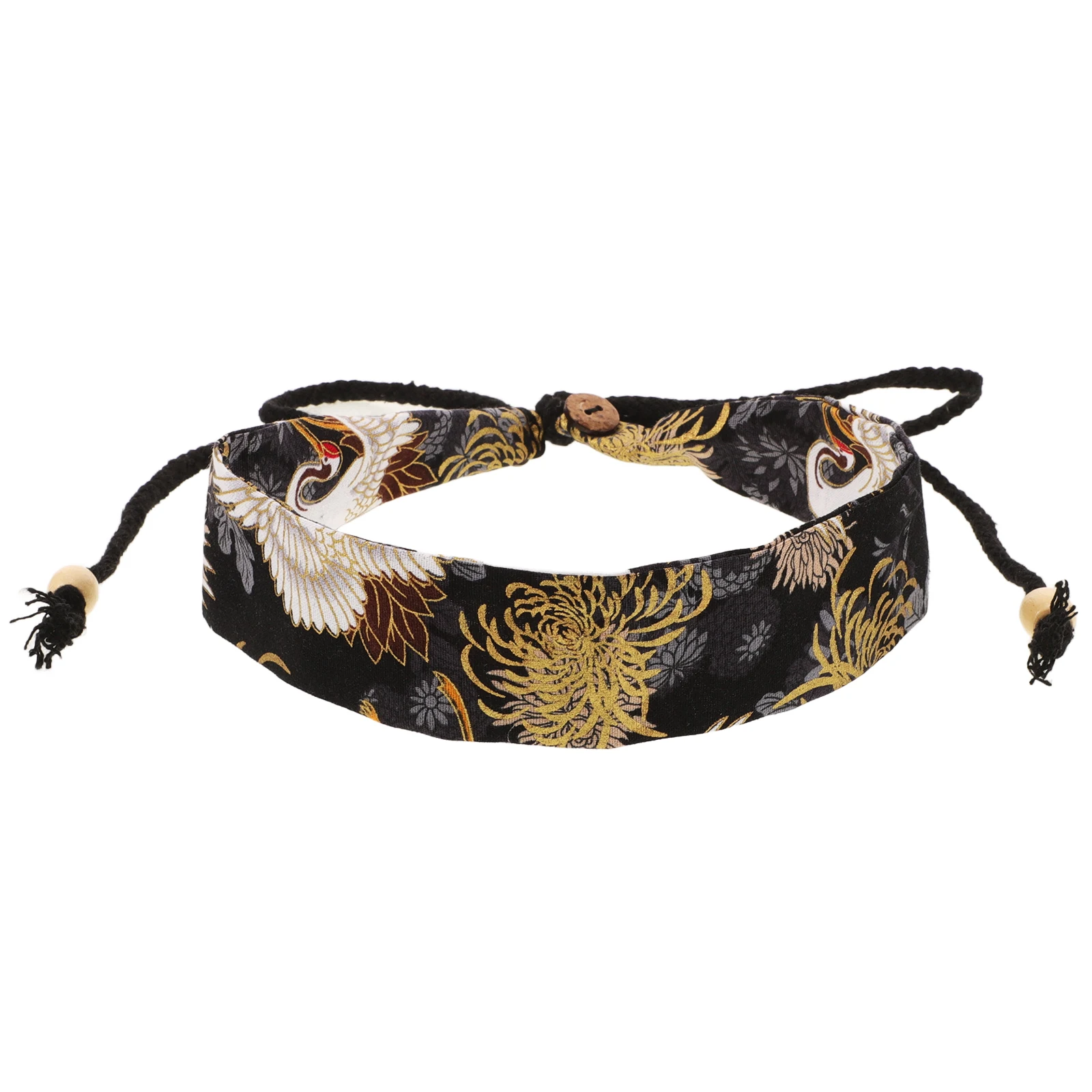 

Hanfu Headwear Costume Hair Band Chic Headband Traditional Chinese Long Rope Sweat Absorption Wide Strap Decor Delicate