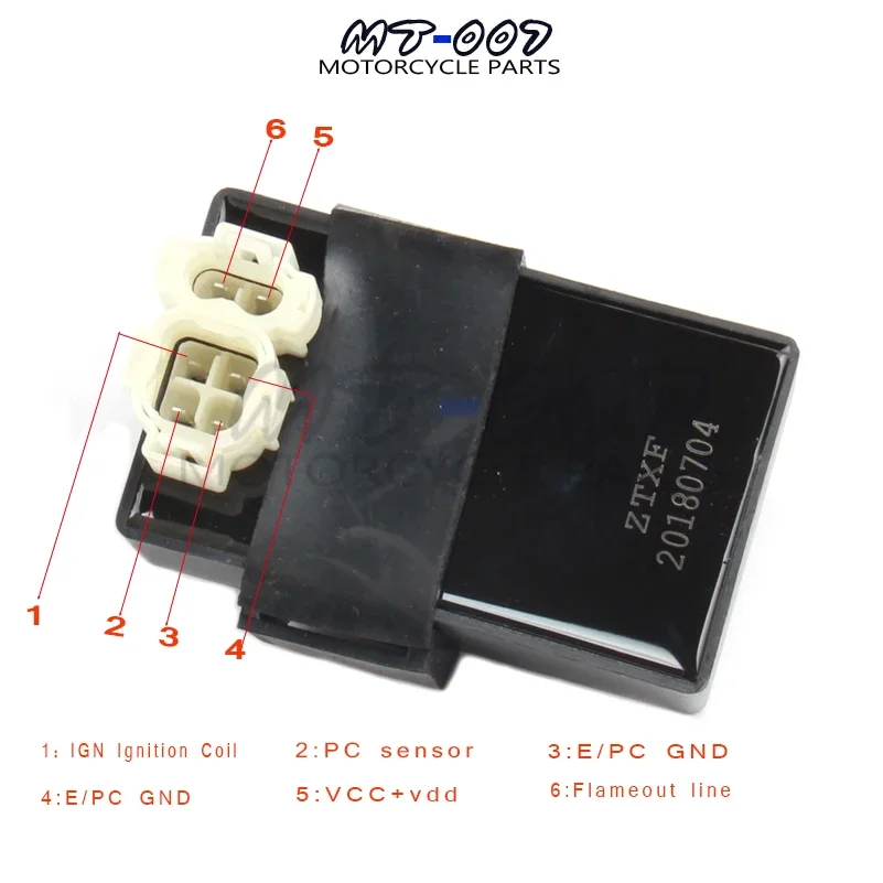 6 Pins DC Ignition CDI Box For gy6 125cc 150cc 200cc 250cc ATV Quads Moped Scooter Buggy Go Kart Motorcycle