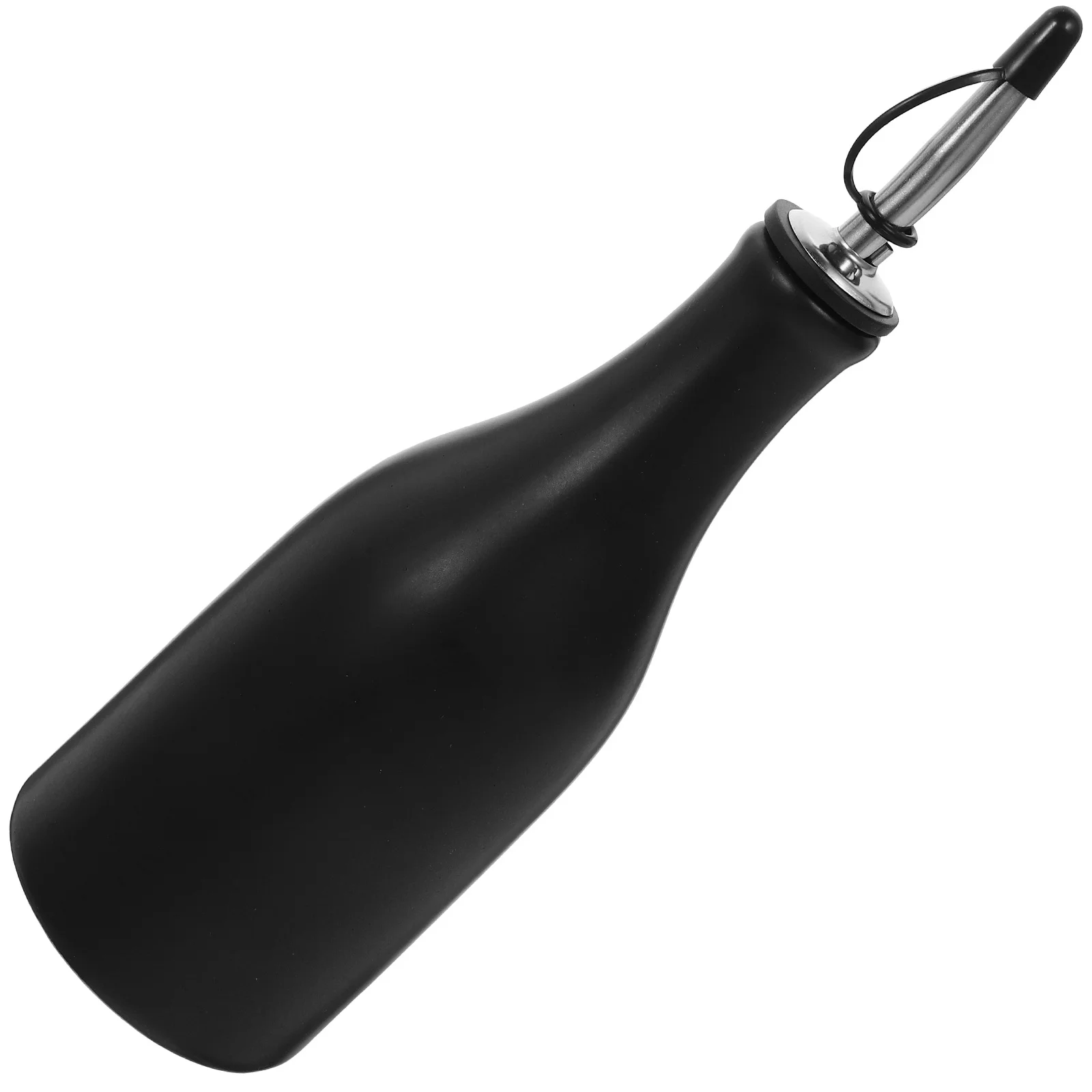 

Oil Vinegar Dispenser Stainless Steel Ceramic Lid Kitchen Supply Condiment Storage Container Salad Dressing Soy Sauce