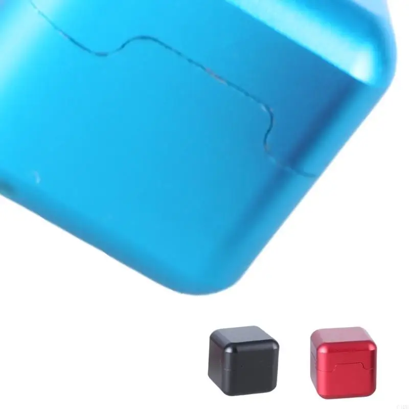 

C4DE Square Billiard Chalk Holder Aluminum Pool Cue Chalk Box Magnetic Chalks Carriers Case for Snooker Accessories Enduring