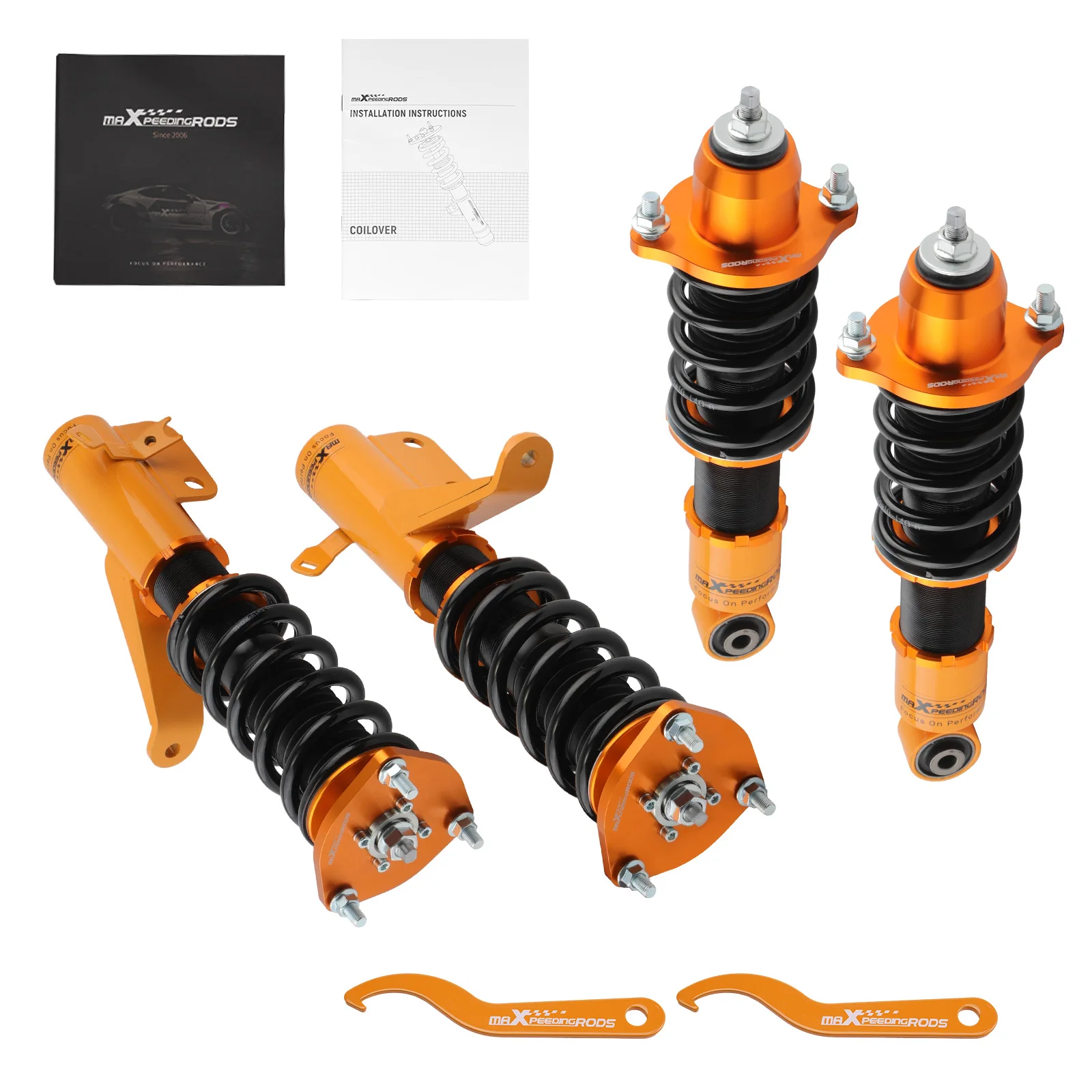 طقم ممتص الصدمات كويلوفر قابل للتعديل بطول كامل لهوندا سيفيك 2001-2005 #6