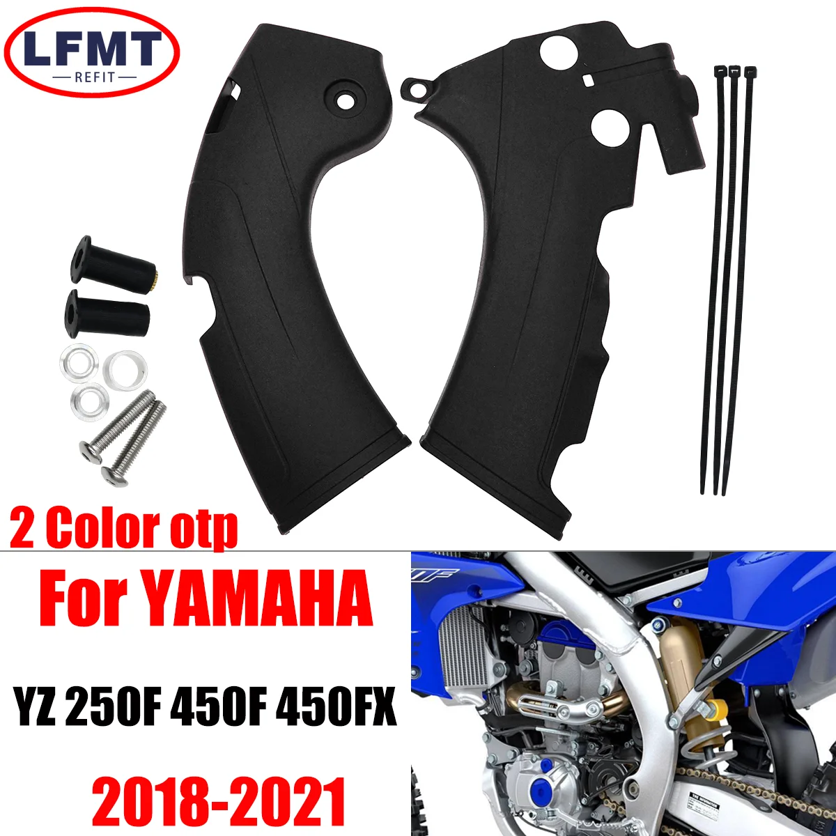 

Motorcycle Frame Guards Covers Protectors For YAMAHA YZ450F YZ450FX YZ250F YZ 250F YZ 450F YZ 450FX F FX 2018-2020 2021Dirt Bike