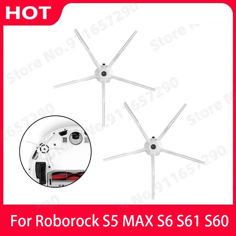 Roborock Side Brush Spare Kits With 5 Arms Cleaning Brushes Fit for Roborock S7 S7MAX S50 S6 & S5 Max S6max VS4 E4