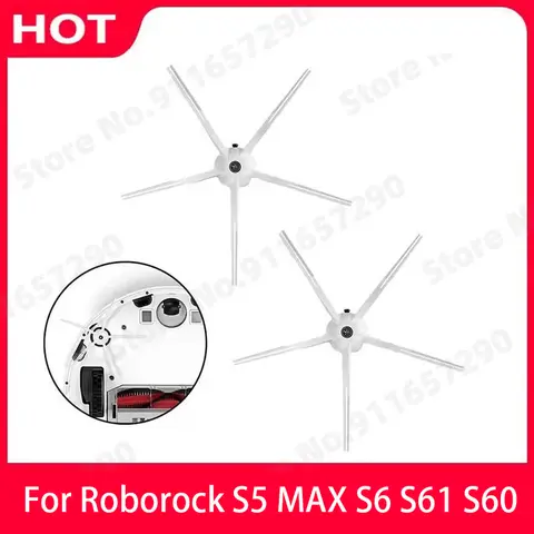Roborock Side Brush Spare Kits With 5 Arms Cleaning Brushes Fit for Roborock S7 S7MAX S50 S6 & S5 Max S6max VS4 E4