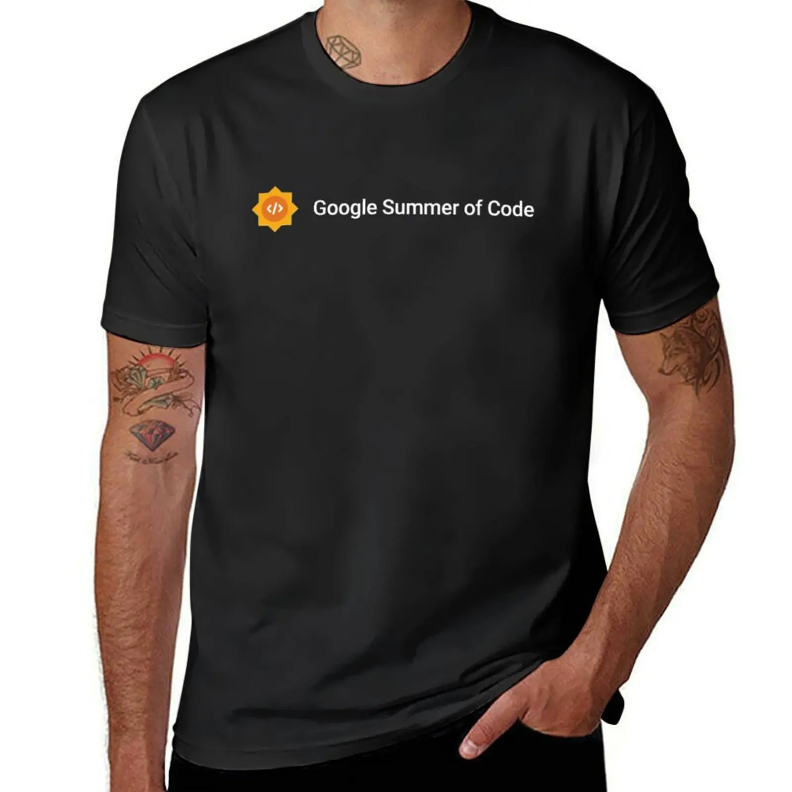 Google Summer of Code Dark T-Shirt animal prinfor boys blacks customs design your own plain t shirts men