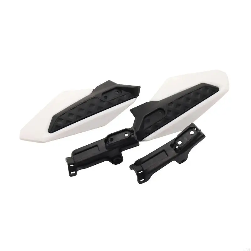 M76E Motorrad-Handschutz-Set, Handschutz mit eckigen Schutzschalen und Halterungshalterungen für Windschutz Lenker – Detail 2