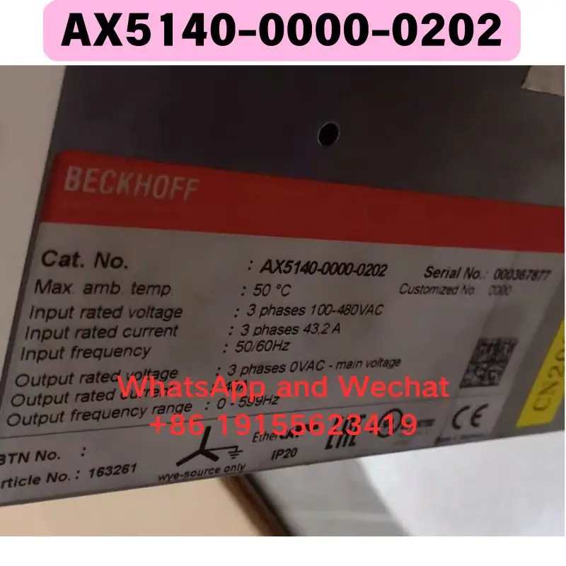 Used AX5140-0000-0202 Driver Functional test OK
