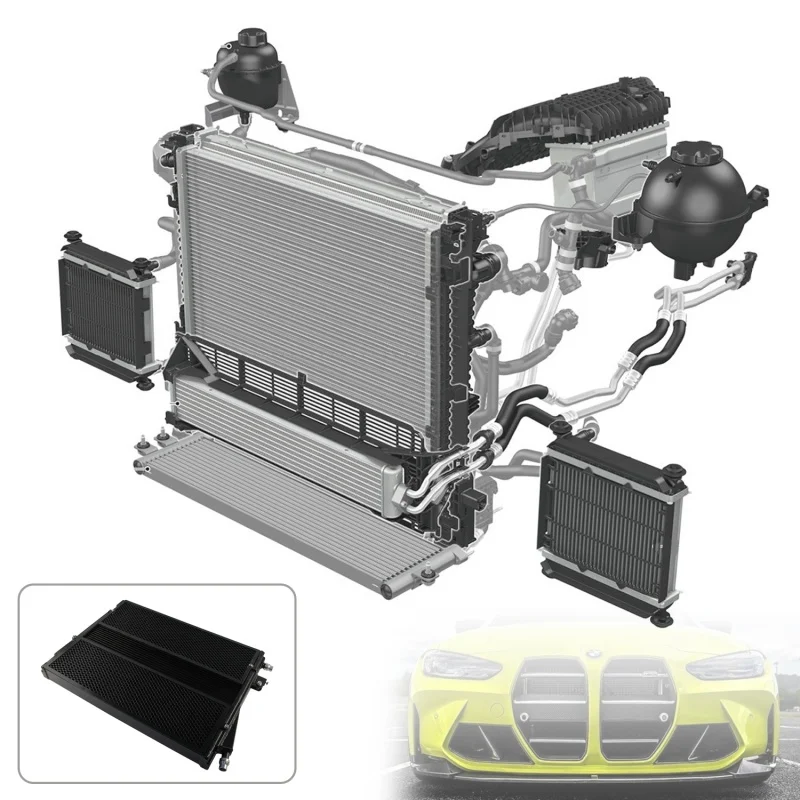 Front Mount High Performance Heat Exchanger Cooler For BMW S58 Engine G8X M2/M3/M4 G80-83 G87 2021-2025 Aluminum