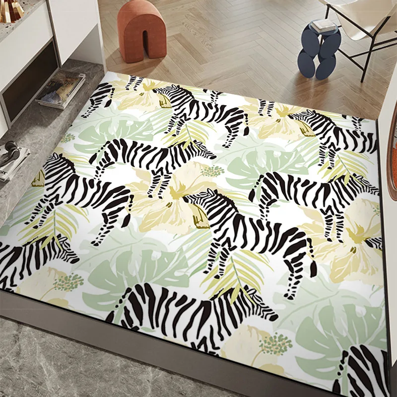 

Tropical Rainforest Carpet Animal Carpet Bedroom Full Carpet Living Room Coffee Table Carpet Porch Entrance Door Mat POD