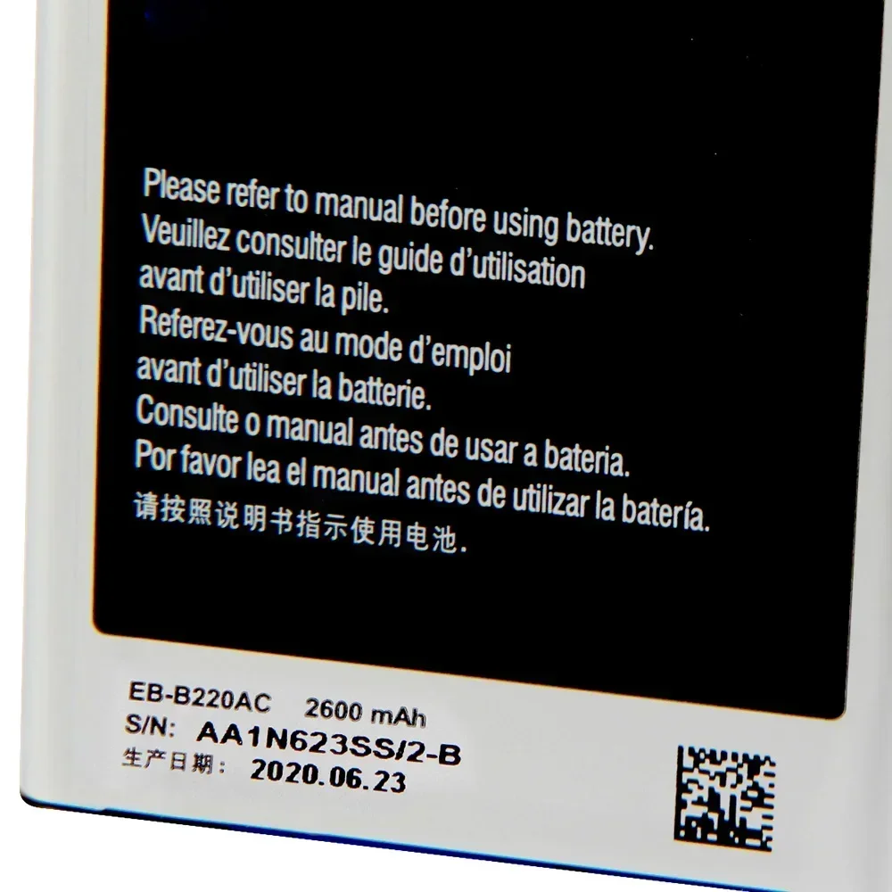 EB-B220AC,Brand New Replacement Phone Batatery,For Samsung GALAXY Grand 2 SM-G7106 G7108 G7108V SM-G7102,2600mAh,0 Cycle