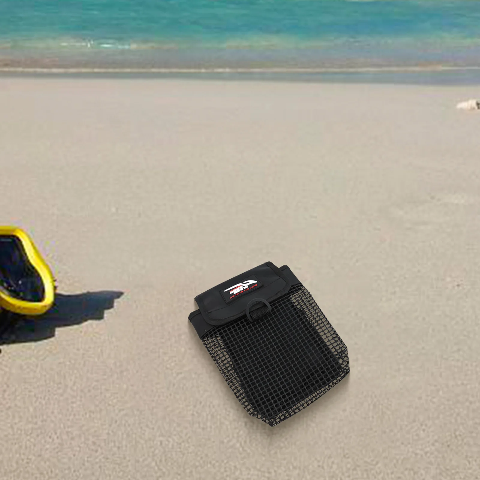 Scuba Diving Gear Bag Featuring Safety Marker Buoy and Mesh Pocket for Secure Storage of Small Diving Accessories