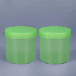 500ML Empty Plastic Jar Food Grade Round Container with Inner Cover for Condiment Cream Multipurpose Food Container