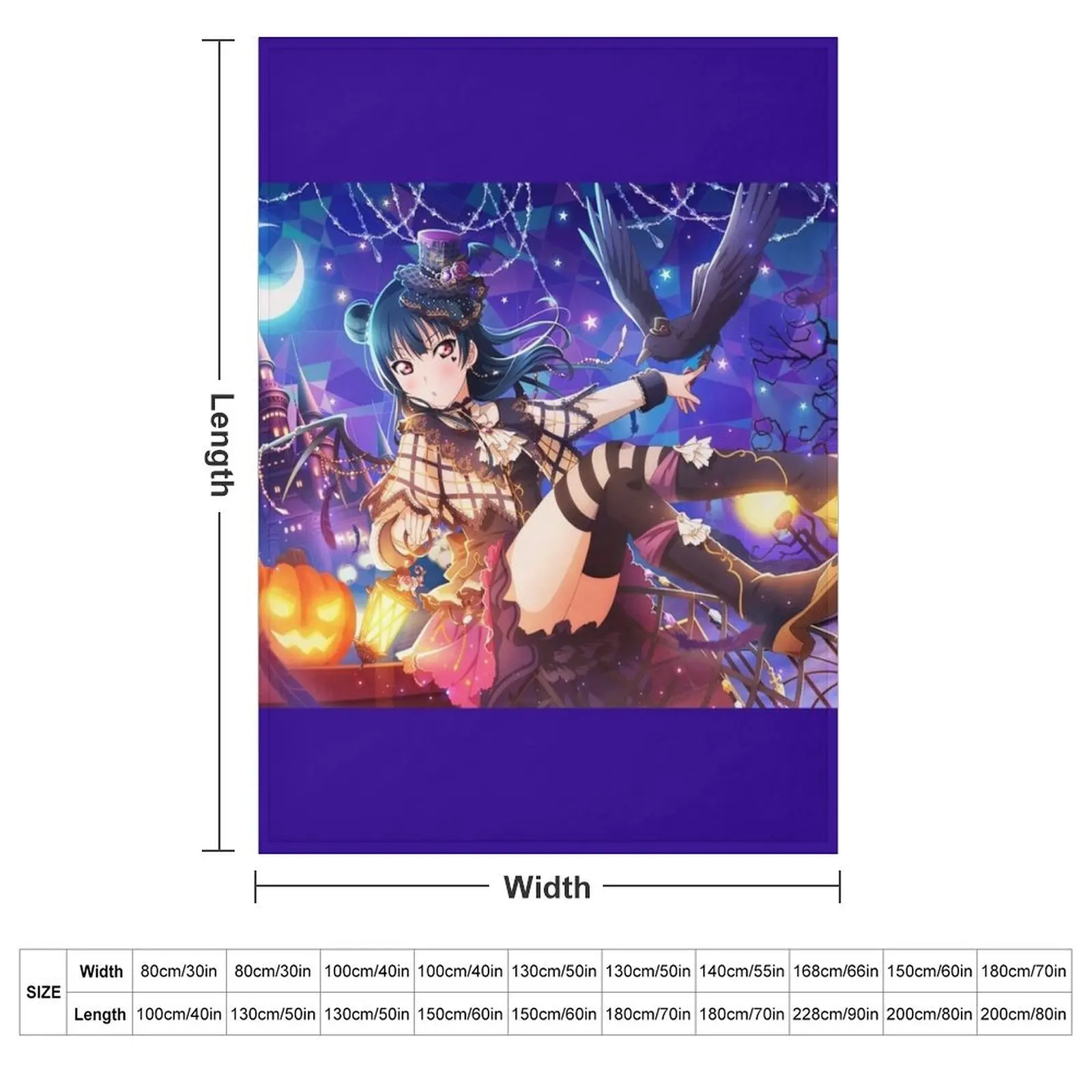 Haunted Princess Yoshiko Yohane Tsushima LLSIFAS Throw Blanket Beach Custom Bed Fashionable Large Luxury Thicken Nap Blankets