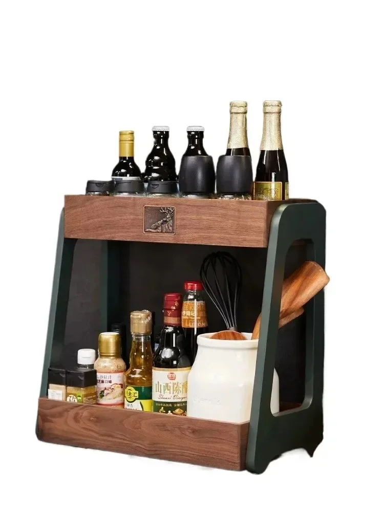 

Desktop double-layer cosmetic storage rack, solid wood light luxury dresser, skin care product storage box, perfume tray