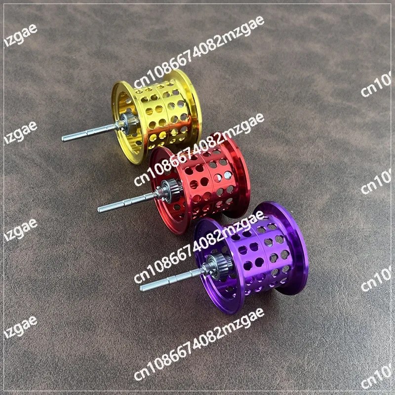 Aluminum alloy materials include bearings, fishing gear modified Luya water drop wheel, micro object line modified accessories