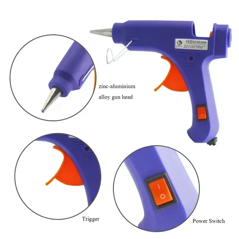 Pistool 7Mm Smeltpistolen Lijm Warmte Sticks Gebruiken Thermo Lijm Reparatie Mini Tool Elektrische Huishoudelijke Temperatuur Heet Industrieel