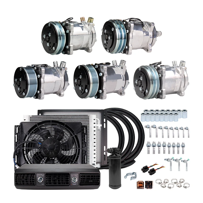 

Universal AC Air Condition Evaporator Air Vent Kit for Truck Van Tractor Jeep Street / Hot Rod Vintage Car Air Conditioning