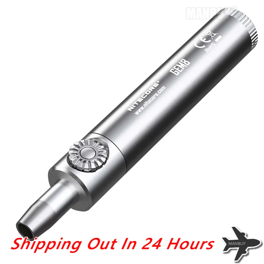 2024 NITECORE GEM8 Jade Identification Torch Professional Jewelry Light 500 LMs CREE XP-L HI V3 LED Flashlight Without Battery