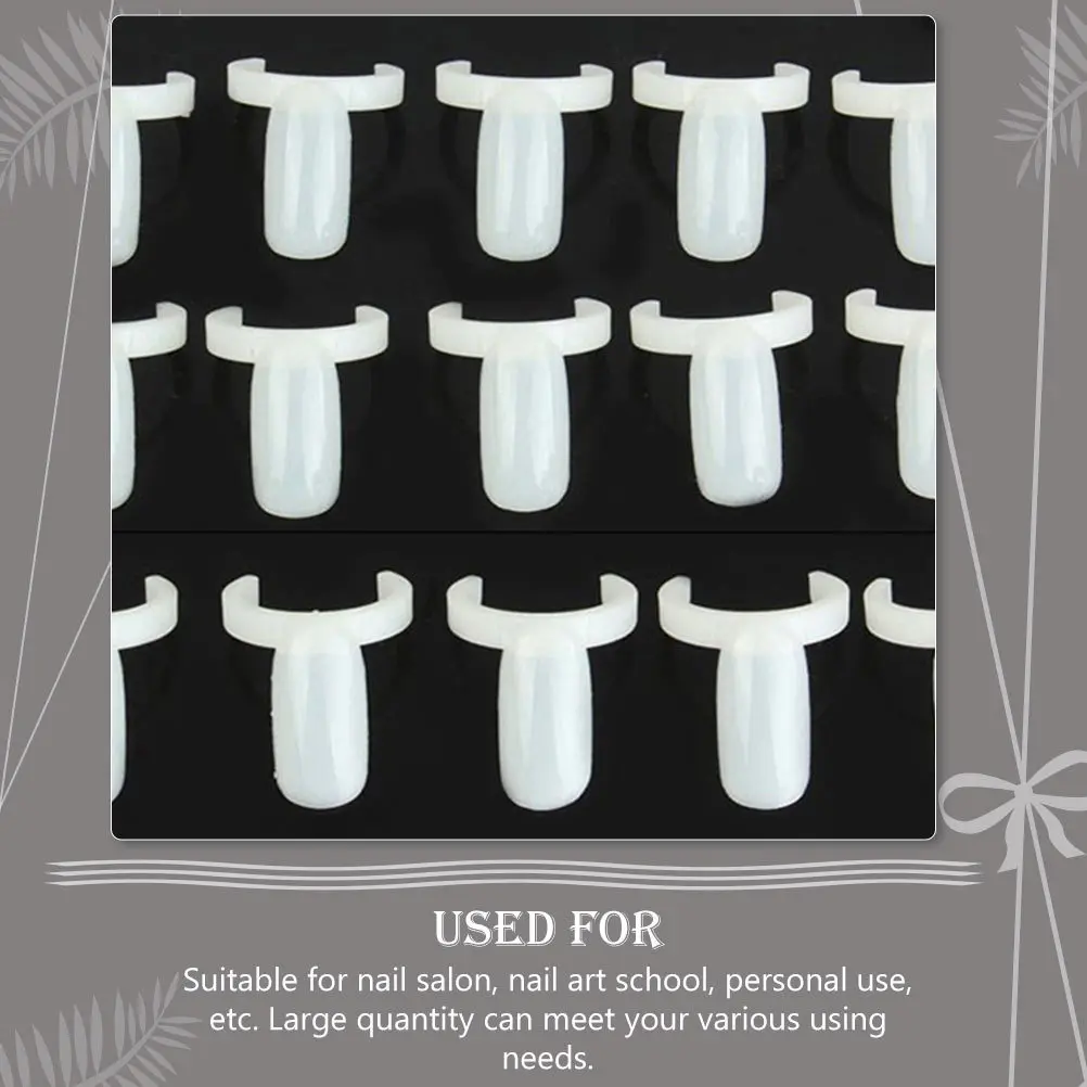 

100Pcs Manicure Display Rings Nail Color Contrast Tools for Salon Needs Contrast Nail Salon Supplies