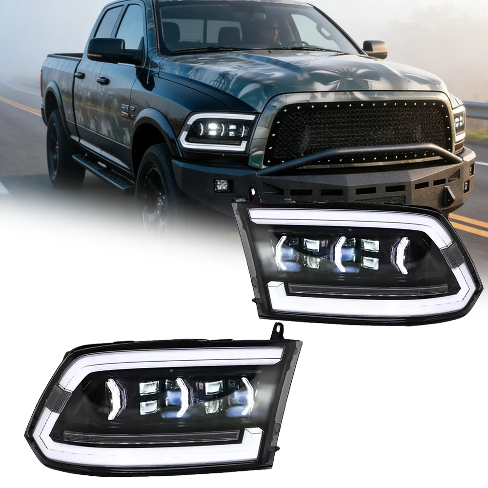 

Автомобильные фары для Dodge Ram 1500 2500 2009-2018, светодиодные проекционные фары, дневные ходовые огни, автомобильные аксессуары