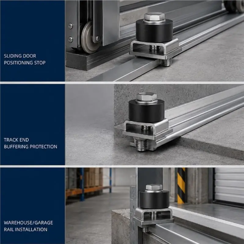 ABVG-For Carts Compatible 2-Pack Heavy Duty Roller Stop- Wheel Positioner For 1-5/8