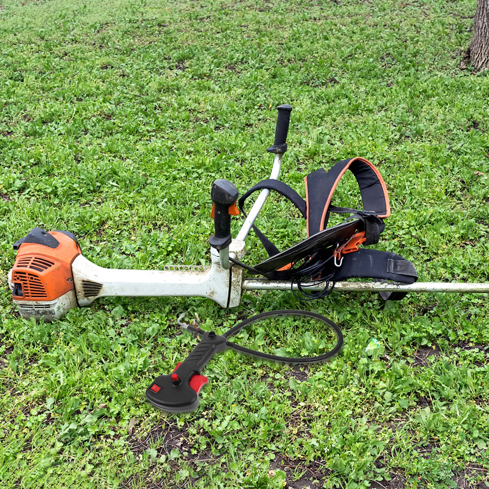 

Grass Trimmer Handle Replacement Ergonomic Lawn Mower Accessory For Gardening Tool Grip Landscaping Use Lawn Care Trimmer Handle